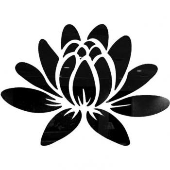 Exquisite 3D Acrylic Mirror Lotus Flower Wall Stickers