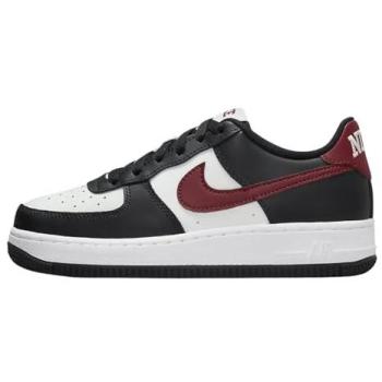 Nike Air Force Kids Black 5.5 Leather Sneakers