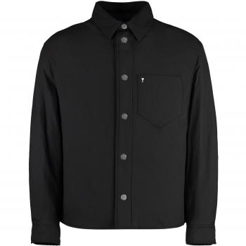 Ami Paris Men's Black Overshirt Nylon Size M