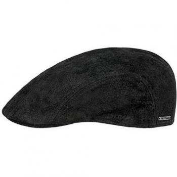 Stetson Madison Leather Flat Cap