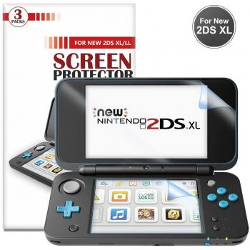 New 2DS XL Display Schutzfolie Trio – Younik 0,125 mm 4H Ultra‑Klare HD – Für Nintendo New 2DS XL (2017)