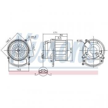 Innenraumgebläse NISSENS Modell 87635