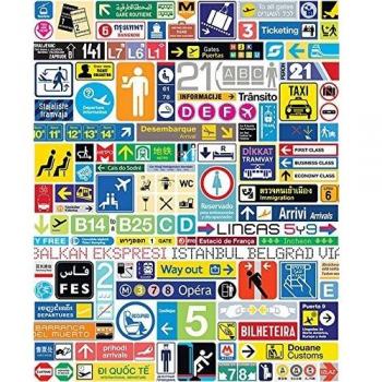 Mehrfarbiger Troy Litten Transit‑Print auf 40 x 50 cm Leinwand (Polyester)