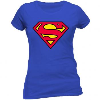 Blue Superman Logo Cotton Top