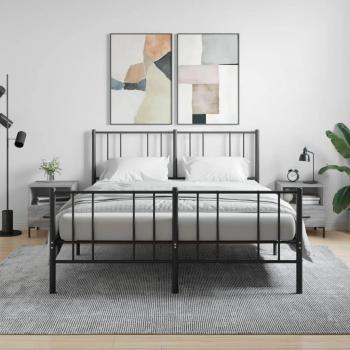 Engineered Wood Grey Sonoma Nightstands