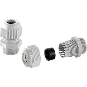 PG11 Grey‑White Cable Gland (Halogen Free)