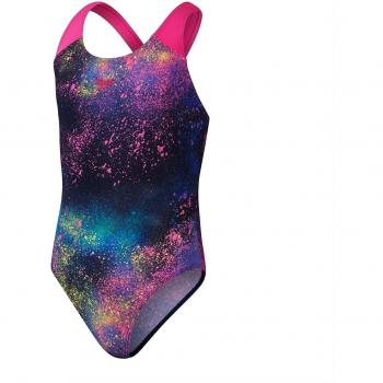 Speedo Mädchen Schwimmanzug Digital Allover Splashback Pink 164