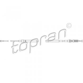 TOPRAN Handbremsseil für 1K0609721BE, 1K0609721Q, 1K0609721S