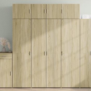Armoire de rangement buffet chêne Sonoma 80x42,5x185 cm