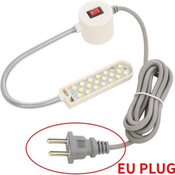 Éclairage LED flexible pour machine à coudre industrielle, col de cygne, 10/360 LED