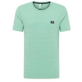 Herren T-Shirt Ragwear „Paollo Stripe Göt“ – Grüne Variante, M
