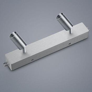 Helestra Vigo Lichtschiene 720 lm – Nickel‑Matt 2×4 W mit Mittelelement