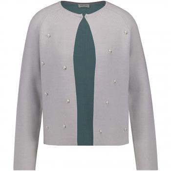 Gerry Weber Jade Pearl Jacke – Graue Strickjacke für Damen, 36