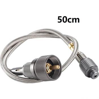 Adaptador de quemador de gas con tubo de extensión para acampada