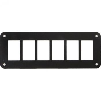 Panneau de commutateur à bascule en aluminium 6 voies E7CA