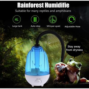 Humidificador de selva tropical para mascotas