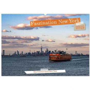 Faszination New York (Wandkalender 2025 DIN A2 quer), CALVENDO Monatskalender