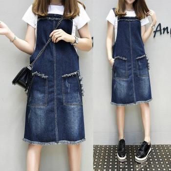 Falda de Verano XL con Detalle Denim