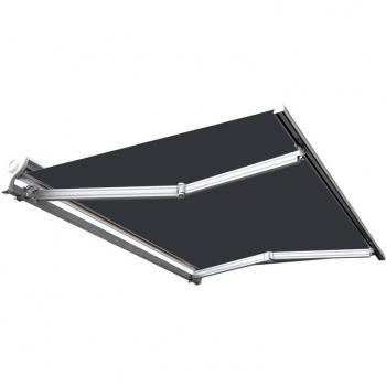 Panel de Sombra Semicofre 4x3m Terraza Gris Antracita