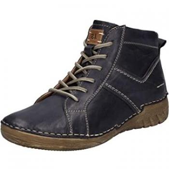 Bottines élégantes Felicia 01, cuir bleu, lacets, JOSEF SEIBEL