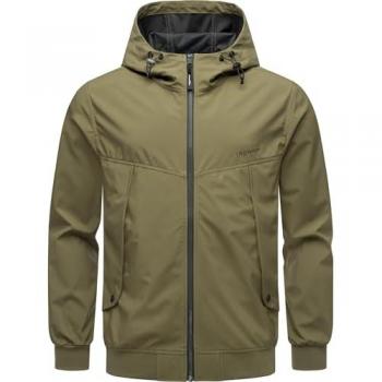 Ragwear Herren Kapuzenjacke Tyller Bonded in Dunkelgrün M