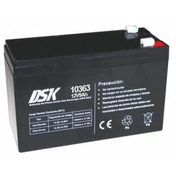 Batterie DSK 12V 9Ah scellée pour systèmes de sécurité