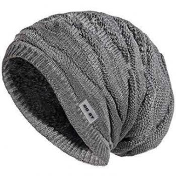 Gray GG ST Winter Beanie – Soft Fleece Interior