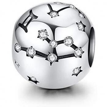 LaMenars Damen Sternzeichen Bead Charms 925 Sterling Silber für Pandora Armbänder