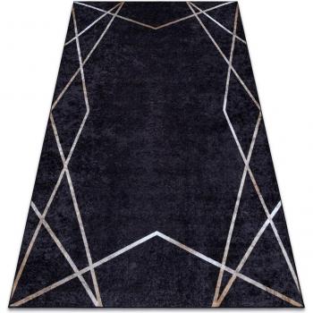RUGSX Miro Anti-Slip Black Rug