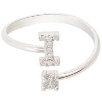 Sterling Silver Initial Ring I – Latelita, Women’s Edition – One Size