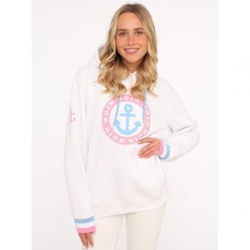 Neon-Känguru-Zwillingsherz Hoodie – Langarm, Kapuze, Kordelzug