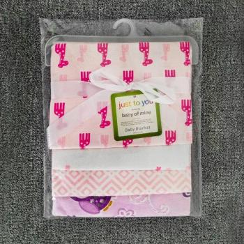 Serviette Bébé Imprimée Flamant Rose