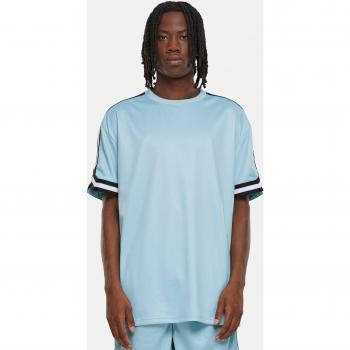 T-shirt a Maniche Corte Urban Classics Stripes Mesh Blu Oceano XL