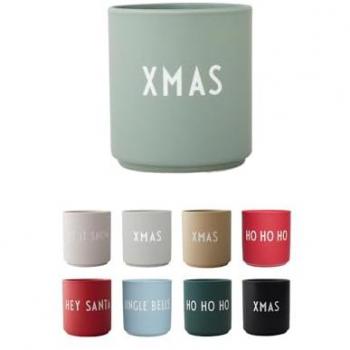 Tazza Design Letters 25 cl senza manico grigio-verde Favorite