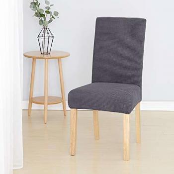 Grey FlexWrap Chair Covers – 4‑Pack Essentials