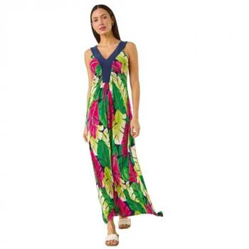 Roman Green Leafy Band Maxi