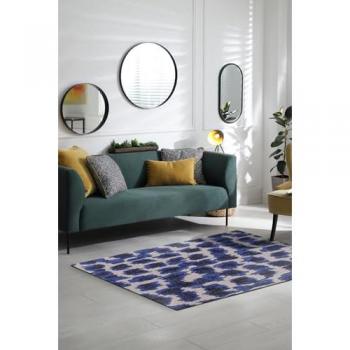 Alfombra Beneffito Ikat Ultramarino Azul Marino 80x150cm