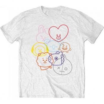 BT21 Unisex Adult Faces T-Shirt