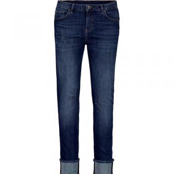 Jean coupe droite Monari marine 36