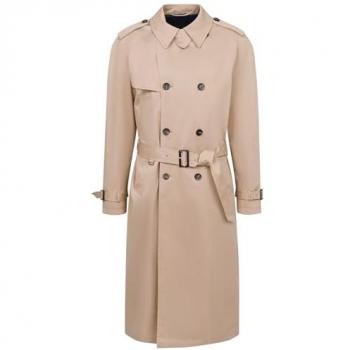 Modischer Trenchcoat in Beige mit Bindegurt