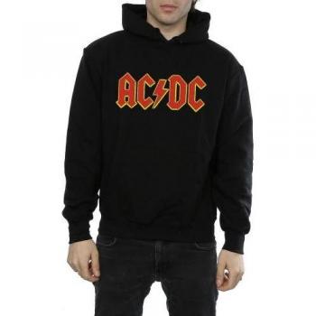 Hoodie negro de algodón AC/DC
