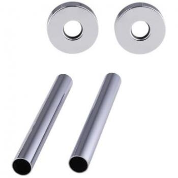 Cache-tube pour radiateur avec rosaces chromées