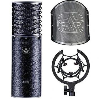 Aston MicrophonesAston Spirit Black Bundle Condenser Microphone Shock Mount Bundle Set