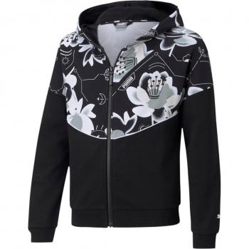 Felpa ragazza Alpha con cappuccio e zip