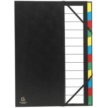Ordinatore Rigido Retro 12 Scomparti, Modulo Estendibile – Nero
