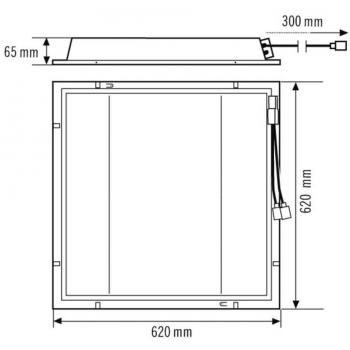 Etse LED‑Reed Einbauleuchte – Esylux 840 lm