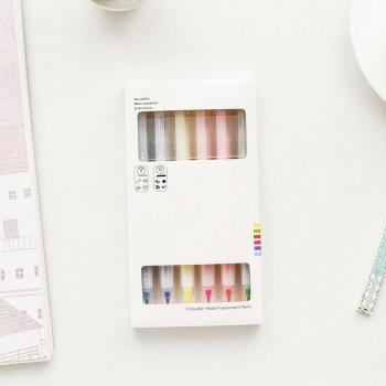 6-Pack Dual-Ended Highlighter Markers for Students