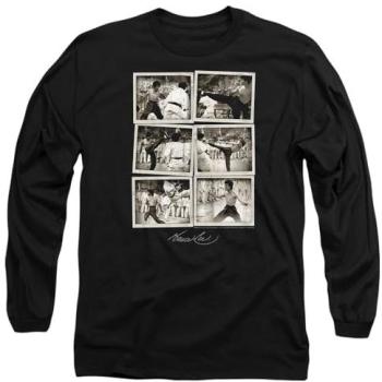 Bruce Lee Snap Shots Long Sleeve Top – Black, Large