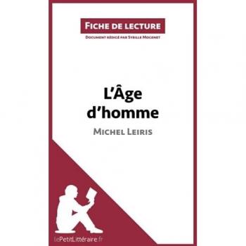 Fiche de lecture : l'âge d'homme de Michel Leiris