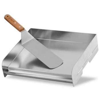 Padella per grigliare in acciaio inox 32 x 28 cm